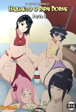 Enquanto o papai dorme 3 – Naruto Pornô – Ler HQ Completo