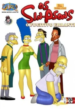 Família Simpsons porno fugitivo errante – Simpsons Pornô – Quadrinho Original