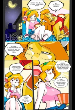 Futanari cartoon e gibi erótico: A festa do pijama – Cartoon Pornô – Quadrinho Original