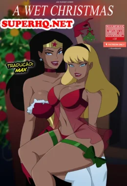 [GhostLessm] Justice League, A Wet Christmas – Lesbicas Hentai – Tradução Em Português