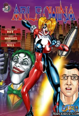 Hentai em quadrinhos: Coringa comendo o cu da Arlequina – Heróis Porno – Tradução Em Português