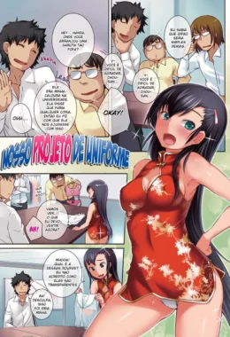 Hentai Nosso Projeto de Uniforme – Colegiais Pornô – Quadrinho Original