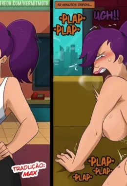 [HermitMoth] Futurama, Mean Girl Leela – Cartoon Pornô – Português do Brasil