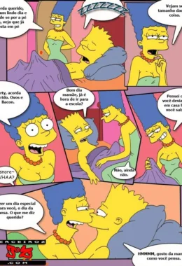 HQ erótico os Simpsons sacanagem em família – Simpsons Pornô – Quadrinho Original
